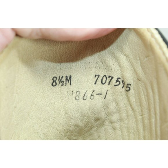 *Unbranded Black Leather Pull On Mid Calf Cowboy Western Boot Size 8.5 M - Picture 8 of 9